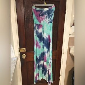 Tie dye maxi dress